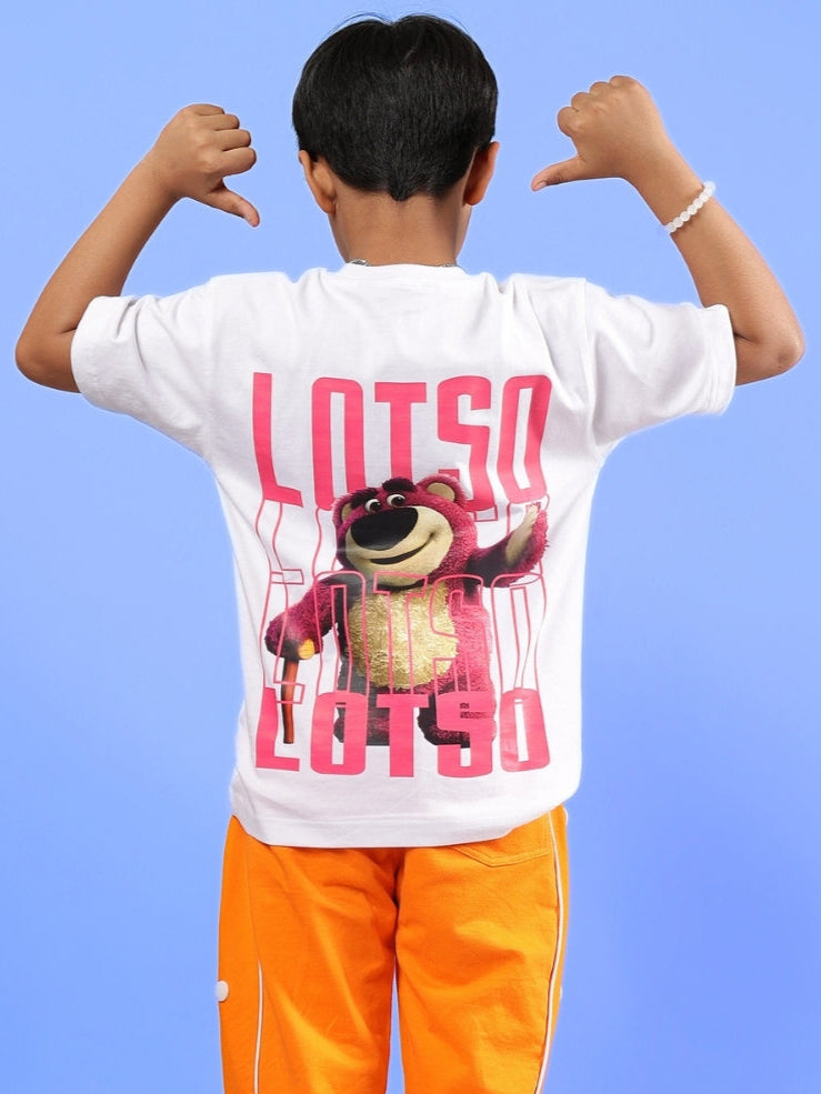 LOTSO OVERSIZED T-SHIRT FOR BOYS & GIRLS (WHITE)