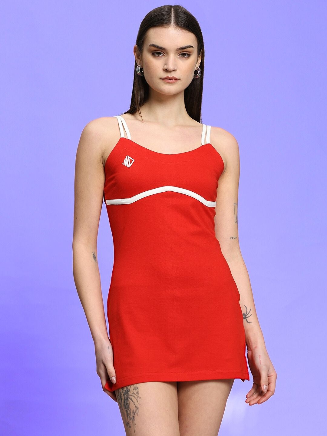 WOMEN'S SWEET BRALETTE DRESS (RED)