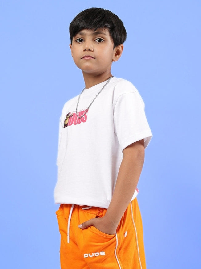 LOTSO OVERSIZED T-SHIRT FOR BOYS & GIRLS (WHITE)