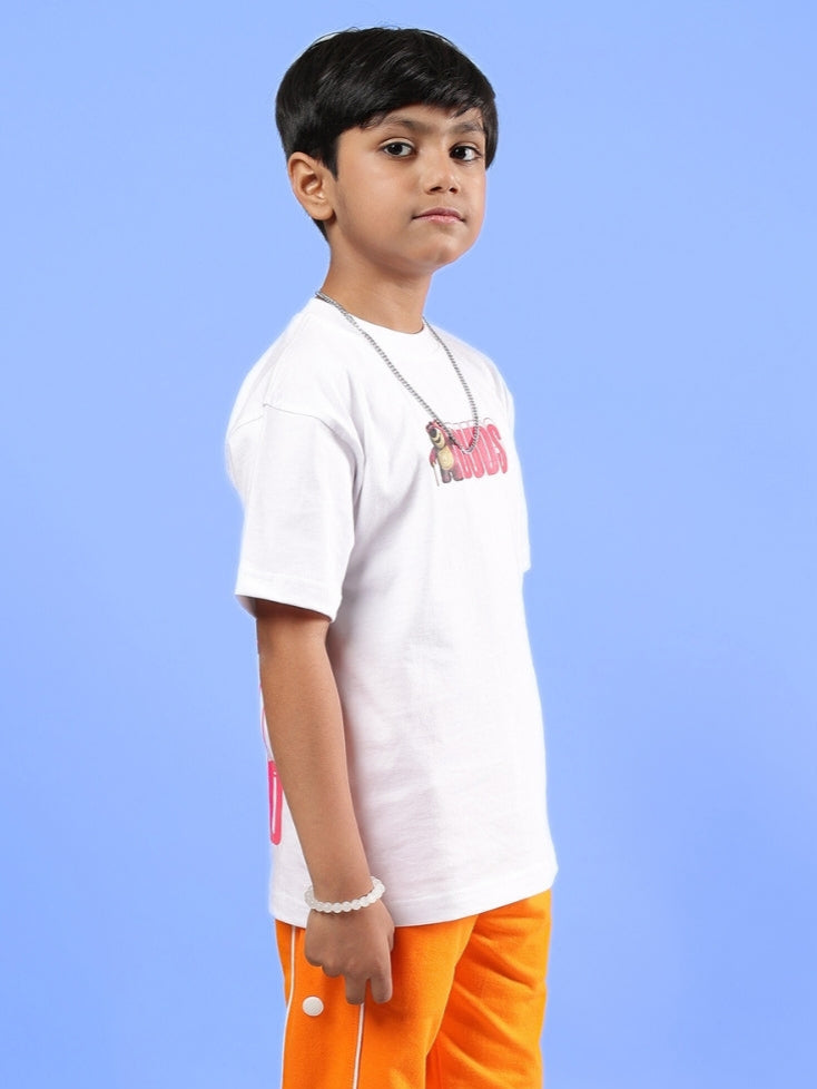 LOTSO OVERSIZED T-SHIRT FOR BOYS & GIRLS (WHITE)