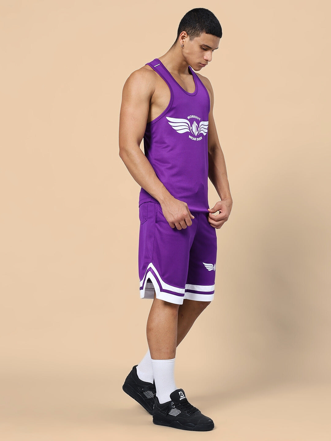 WD WINGS GYM CO-ORD SET (PURPLE)