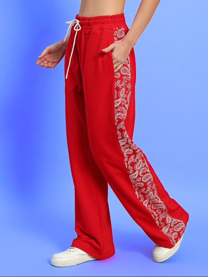 WOMEN'S WALTZ RELAXED FIT JOGGERS (RED)