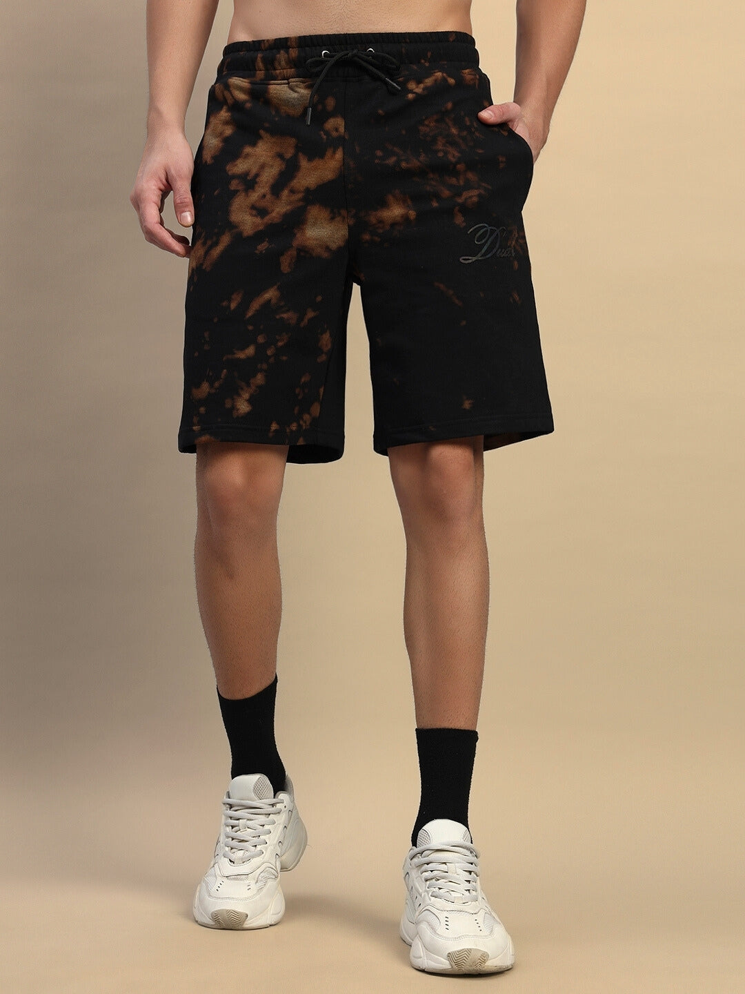FEEL GOOD TIE-DYE CO-ORD SET (BLACK)