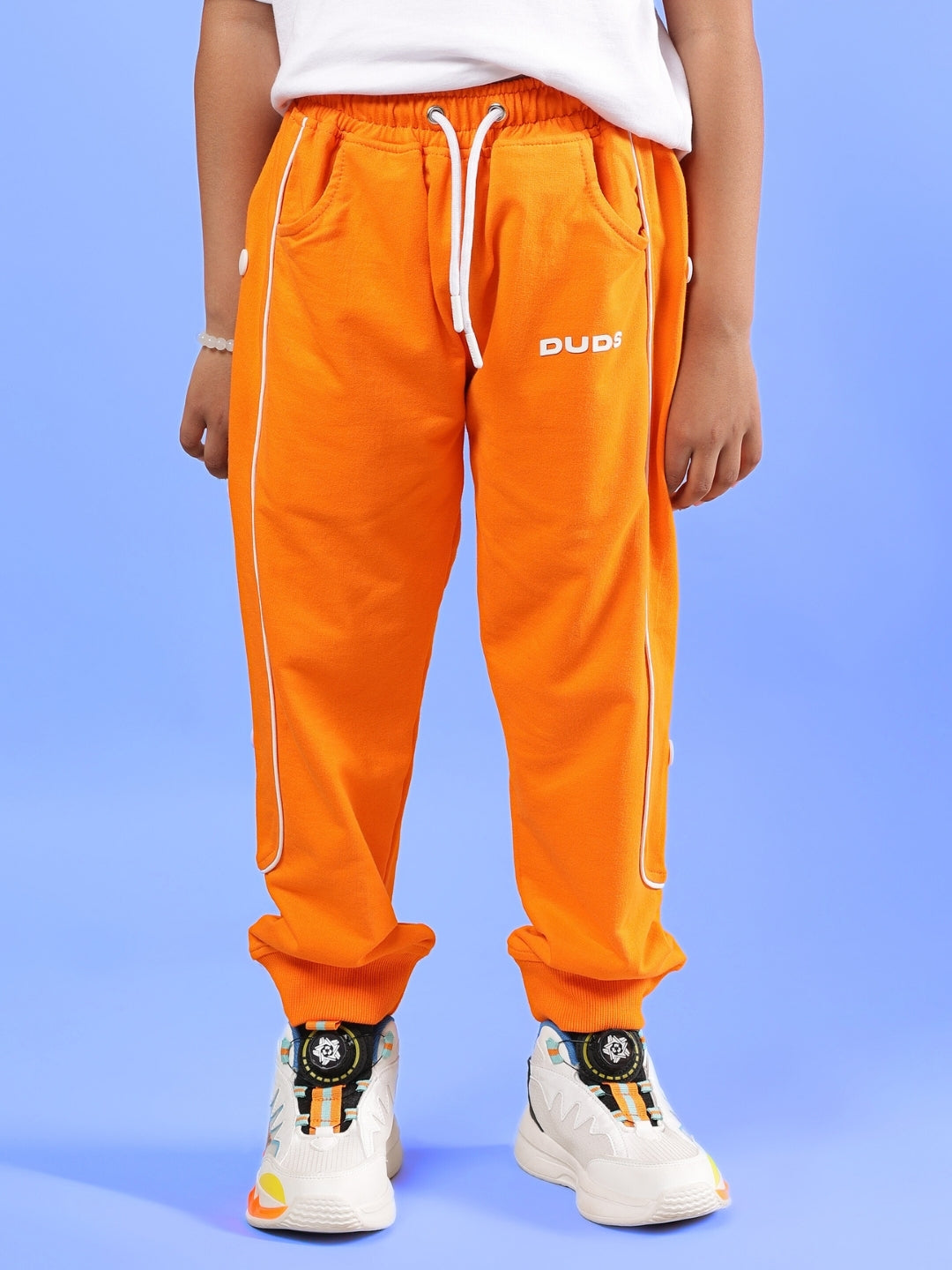 LOTSO CO-ORD FOR BOYS & GIRLS (WHITE-ORANGE)
