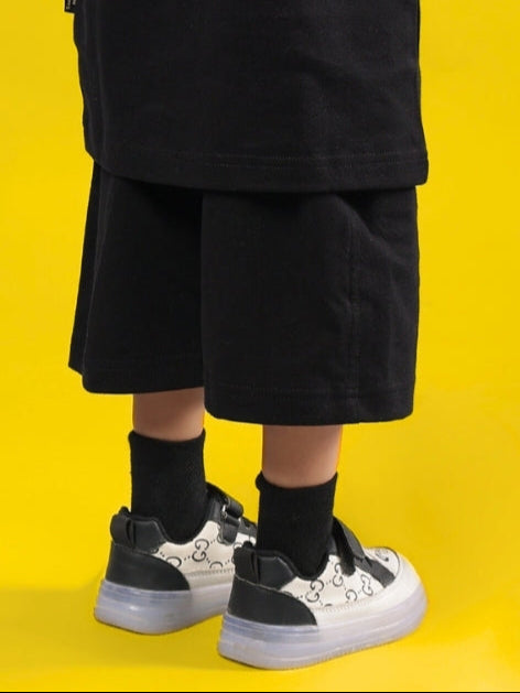 SQUID BATTLE SHORTS FOR BOYS & GIRLS (BLACK)