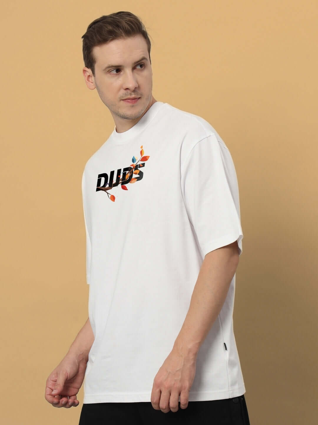 HEDWIG OVER-SIZED T-SHIRT WHITE made from 100% cotton premium heavy gauge fabric, featuring a stylish design suitable for casual wear.