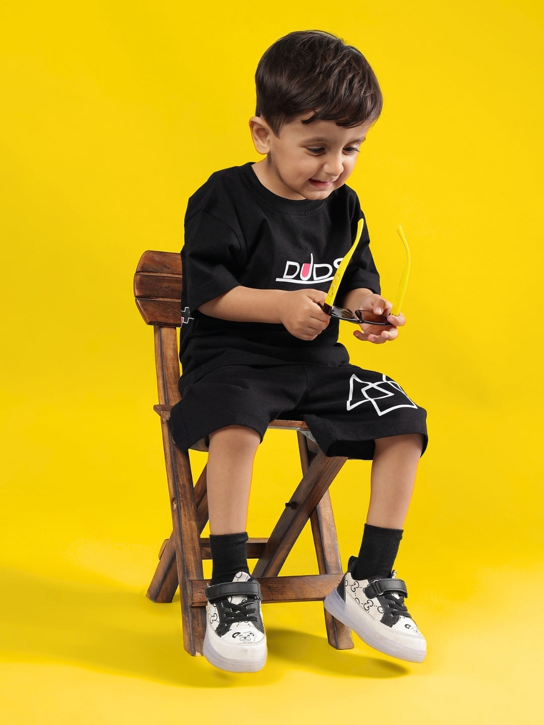 SQUID BATTLE CO-ORD FOR BOYS & GIRLS (BLACK)