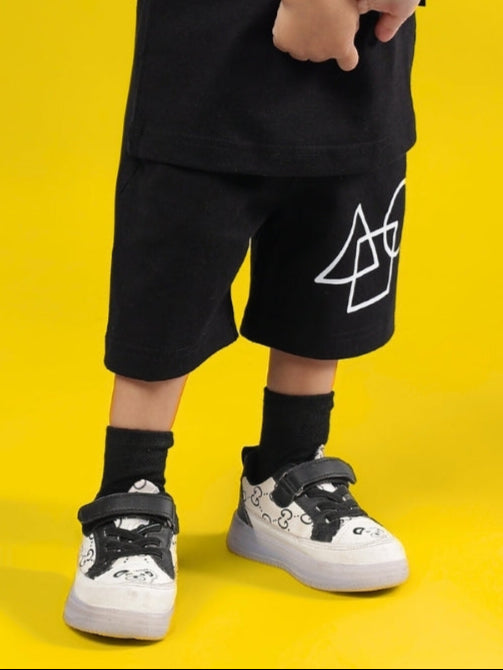 SQUID BATTLE SHORTS FOR BOYS & GIRLS (BLACK)