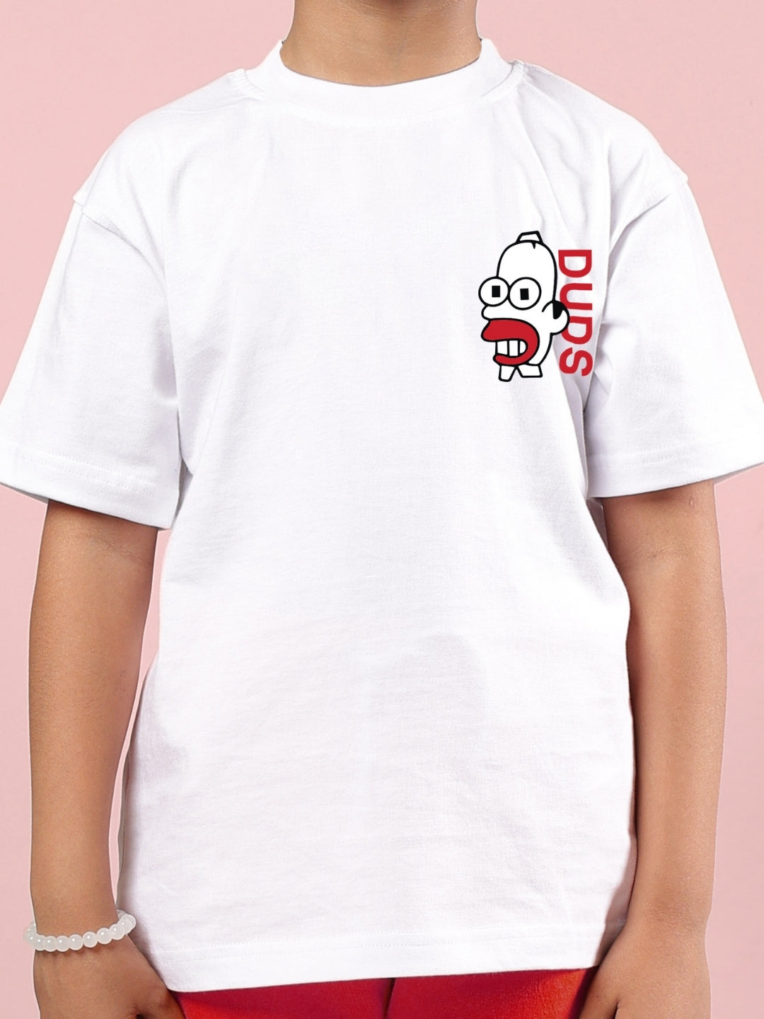 SIMPSONS CO-ORD FOR BOYS & GIRLS (WHITE-RED)