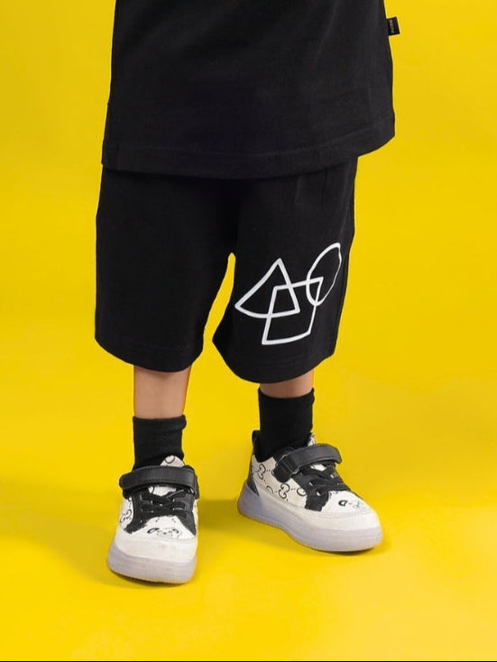 SQUID BATTLE SHORTS FOR BOYS & GIRLS (BLACK)