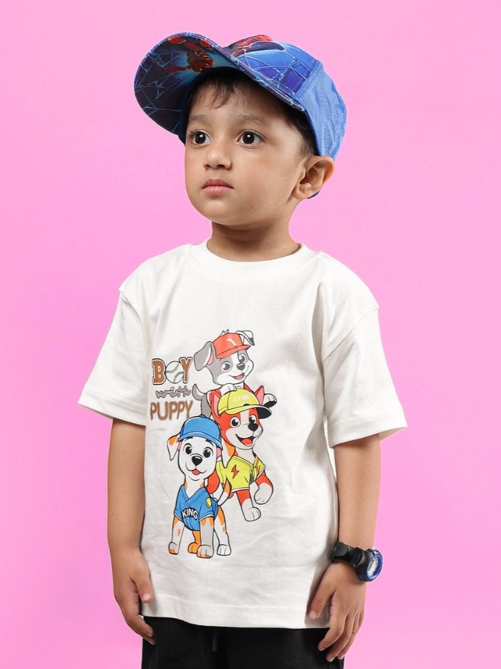BRUNO OVERSIZED T-SHIRT FOR BOYS & GIRLS (OFF WHITE)