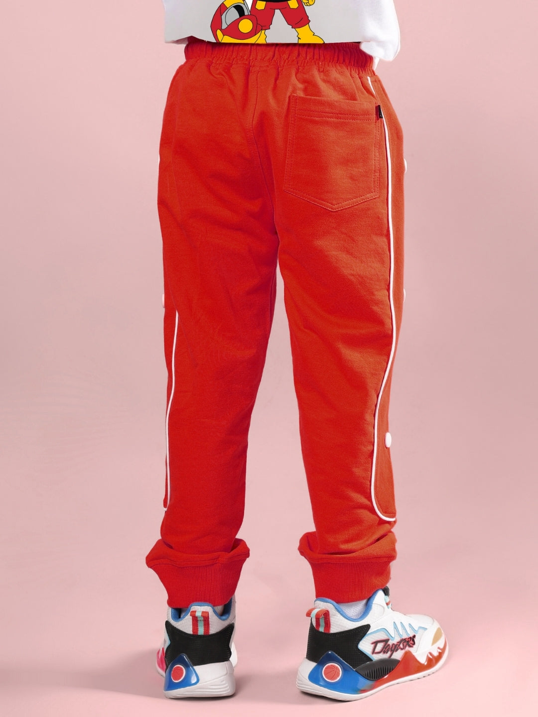 SIMPSONS CO-ORD FOR BOYS & GIRLS (WHITE-RED)
