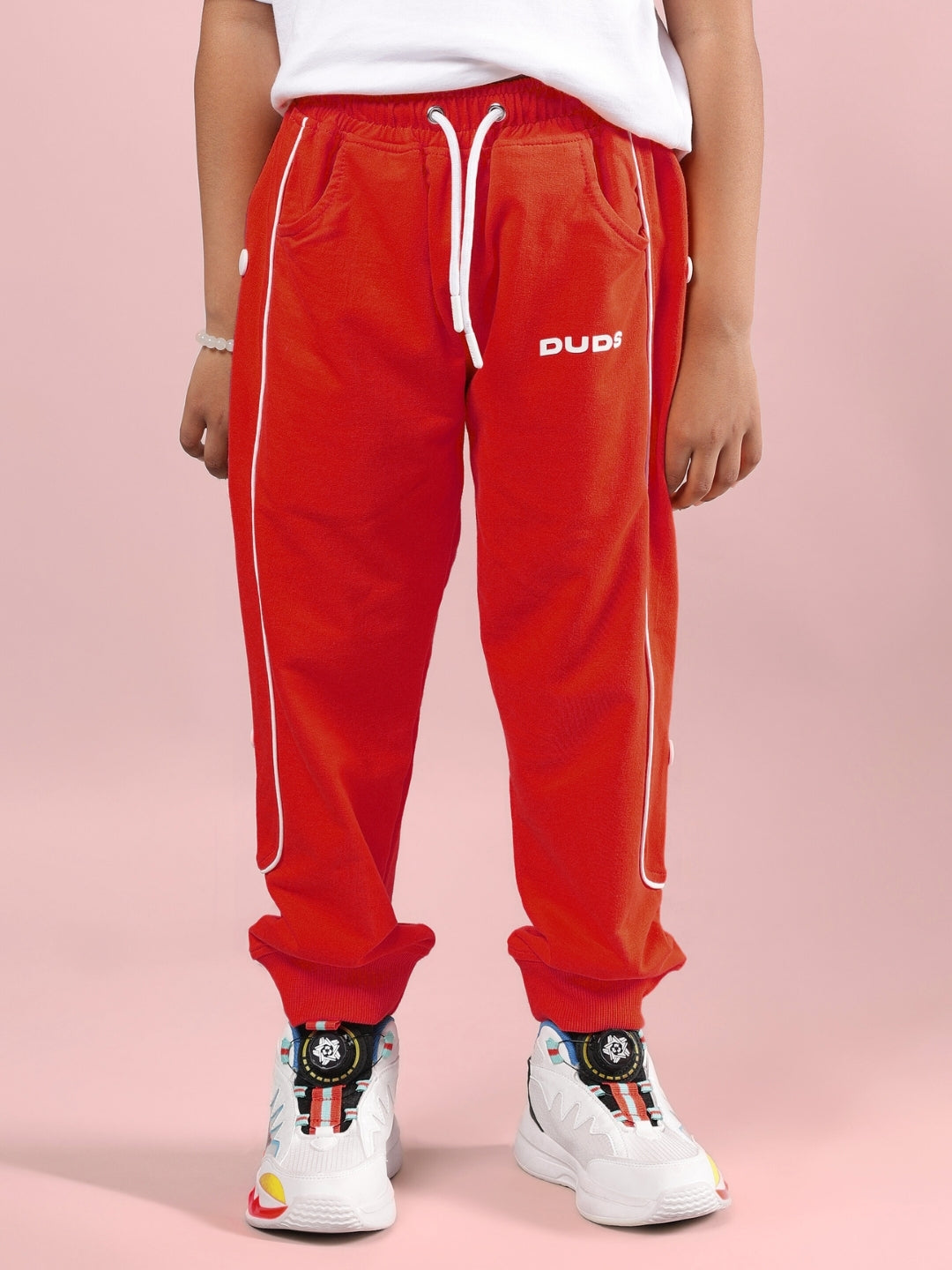 SIMPSONS CO-ORD FOR BOYS & GIRLS (WHITE-RED)