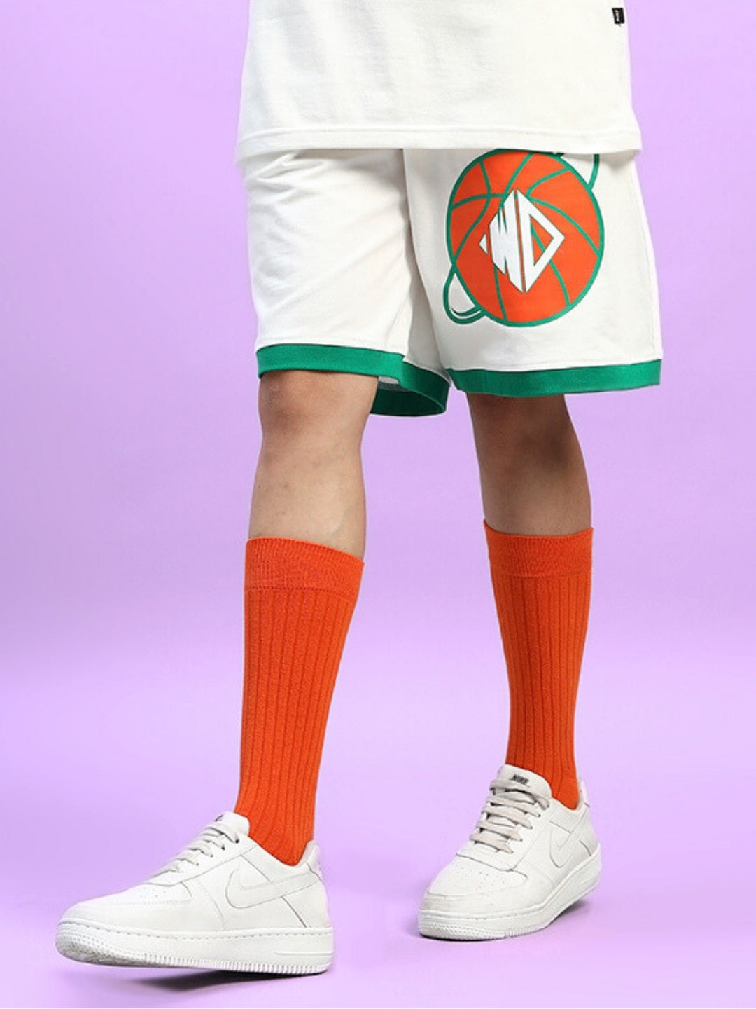 WOMEN'S DRIBBLE SUMMER SHORTS (OFF-WHITE)
