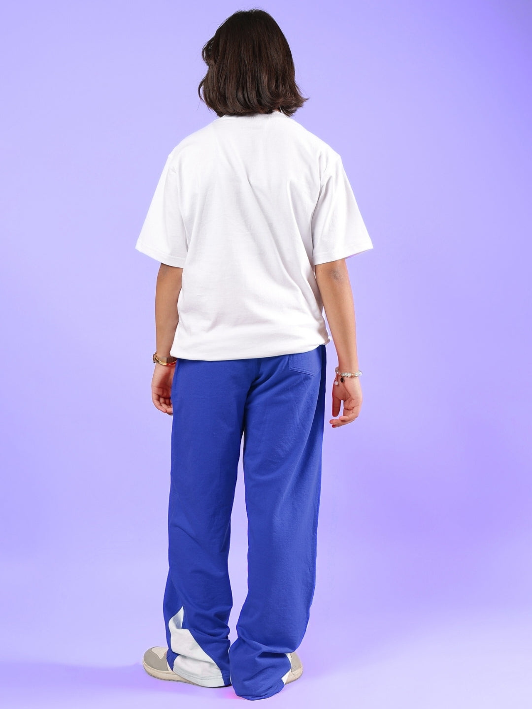 HAPPY VIBES CO-ORD FOR BOYS & GIRLS (WHITE-BLUE)