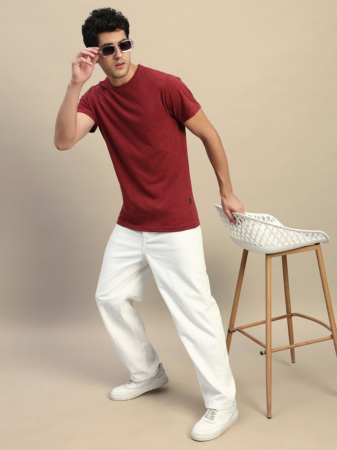 ELEX REGULAR FIT T-SHIRT (MAROON)