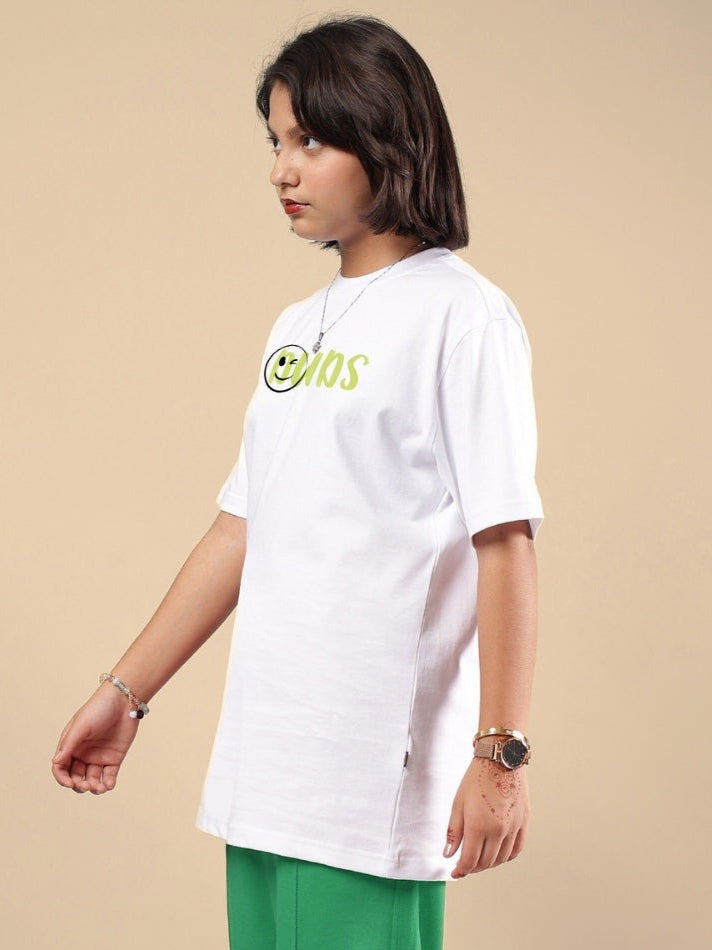 JUST WANNA BE T-SHIRT FOR BOYS & GIRLS (WHITE)
