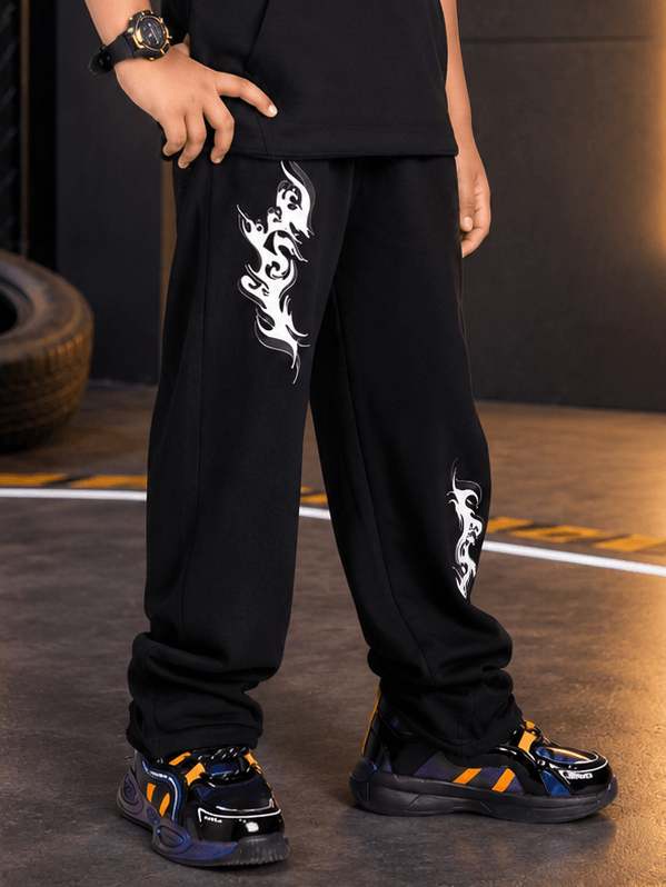 PHANTOM JOGGER FOR BOYS GIRLS BLACK featuring stylish design and comfortable fit for active kids.