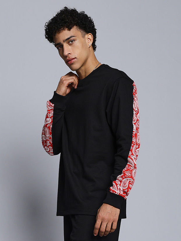 ZONEX SWEATSHIRT (BLACK RED)