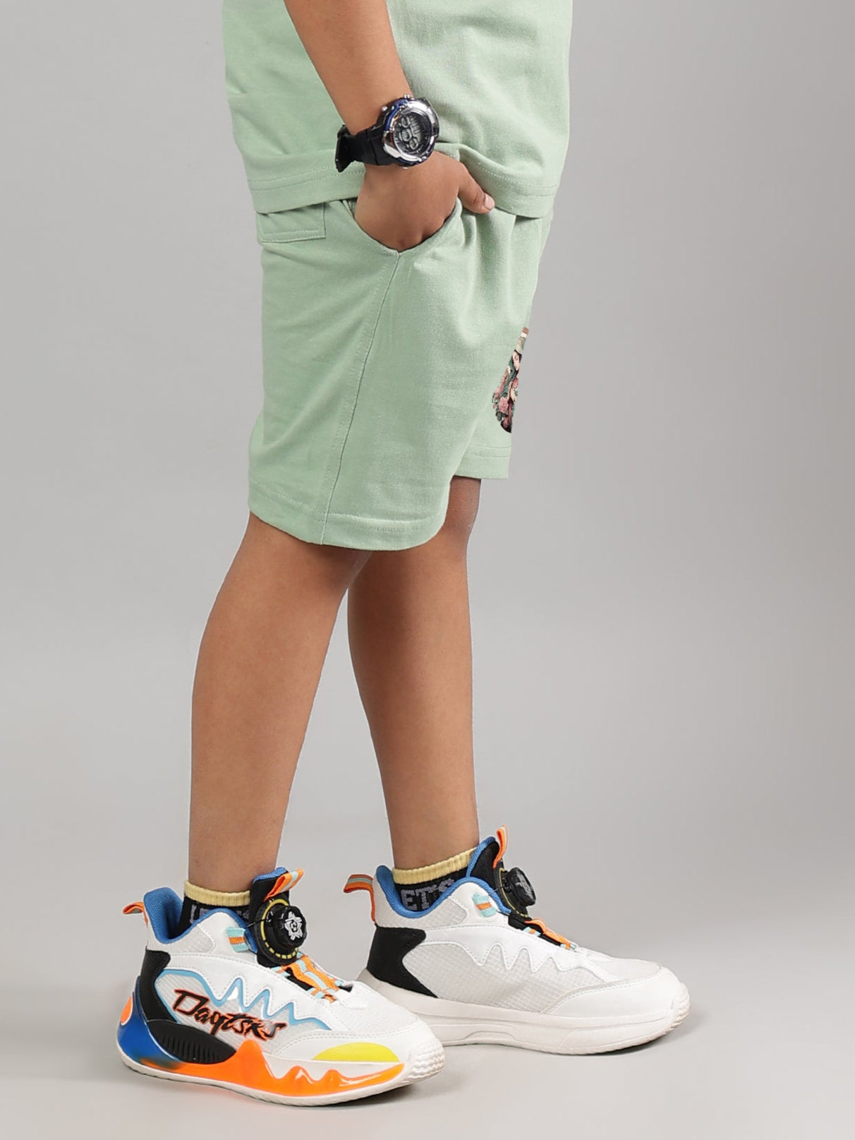 PRAY & PEACE SHORTS FOR BOYS & GIRLS (NYANZA GREEN)