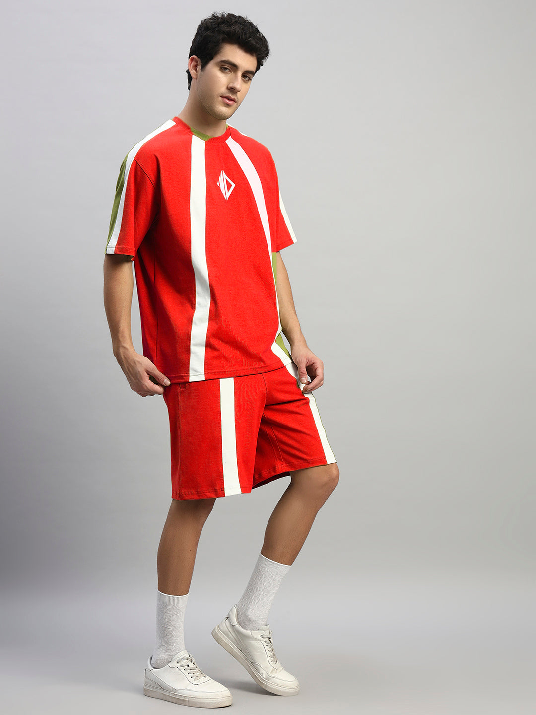 WIDELINE SUMMER CO-ORD SET (RED)