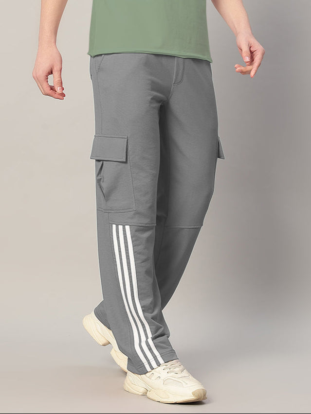 REDROIT 5 POCKET RELAXED FIT JOGGERS (GREY)