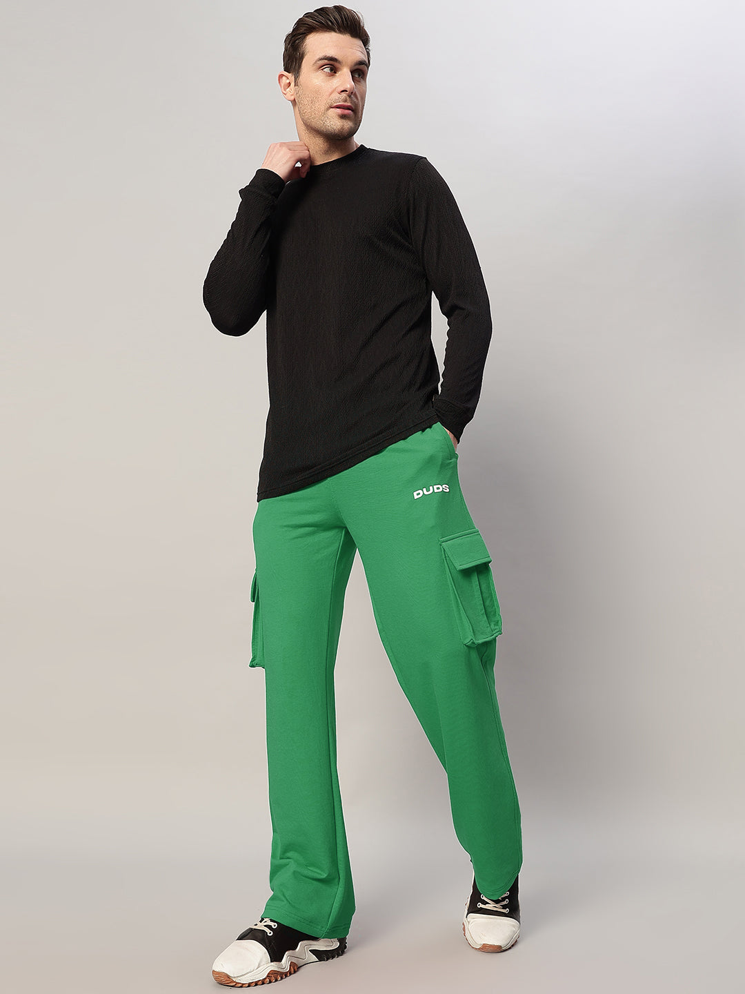 JESS 5 POCKET RELAXED FIT JOGGERS (GREEN)