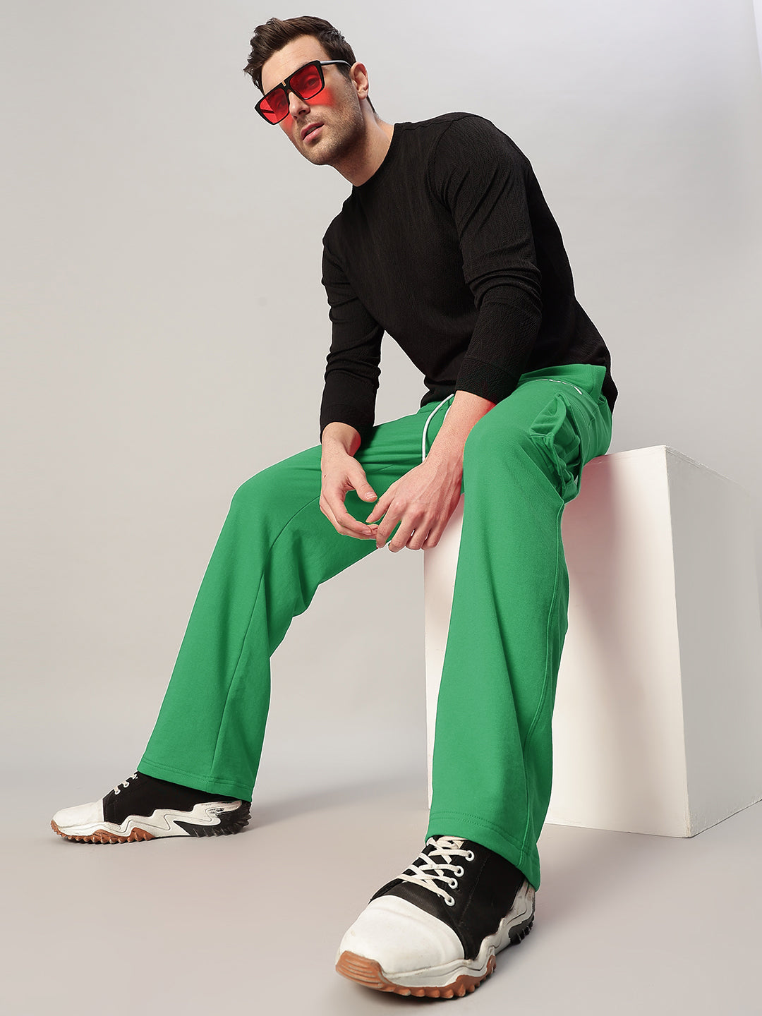 JESS 5 POCKET RELAXED FIT JOGGERS (GREEN)