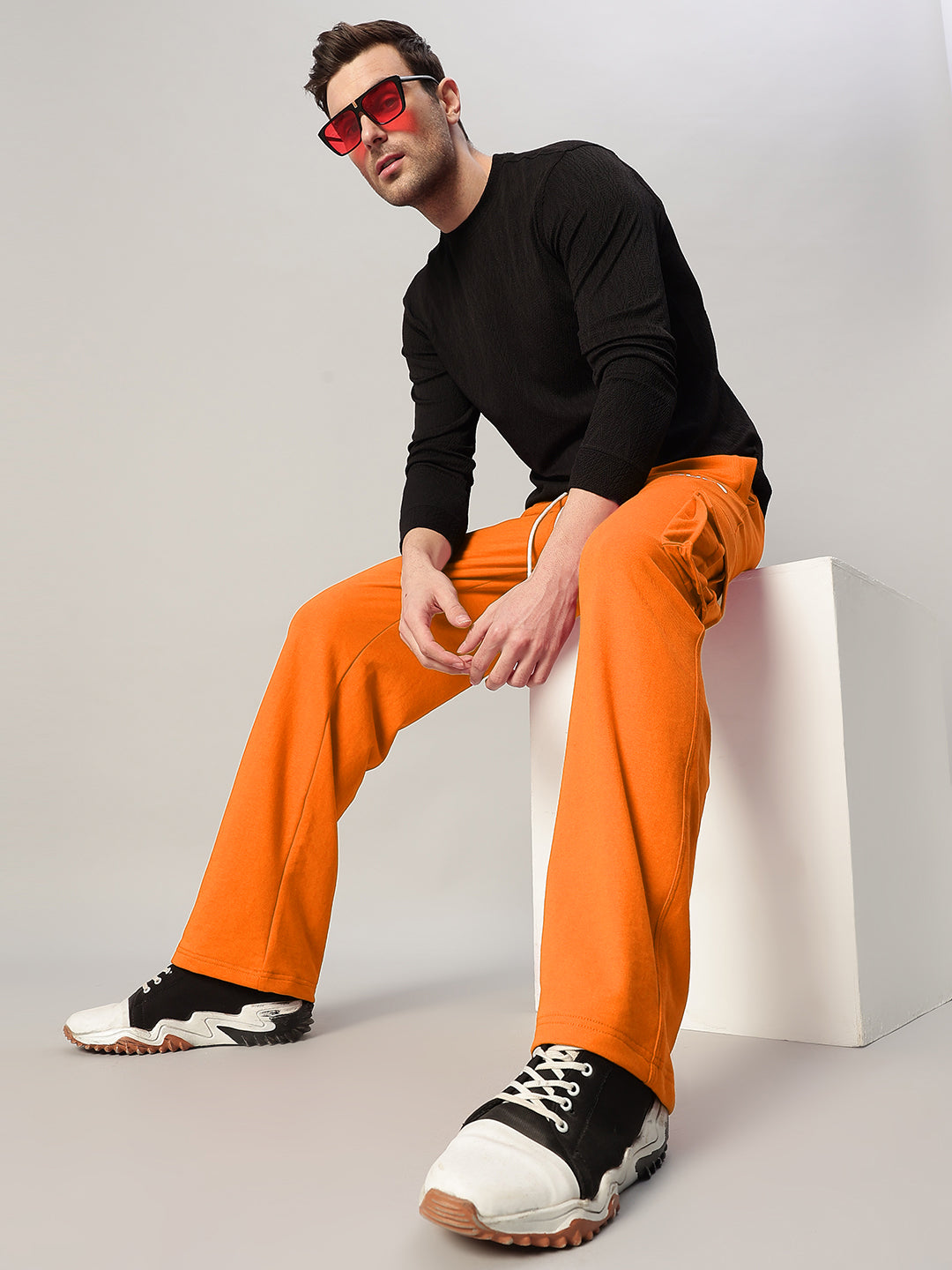 JESS 5 POCKET RELAXED FIT JOGGERS (ORANGE)