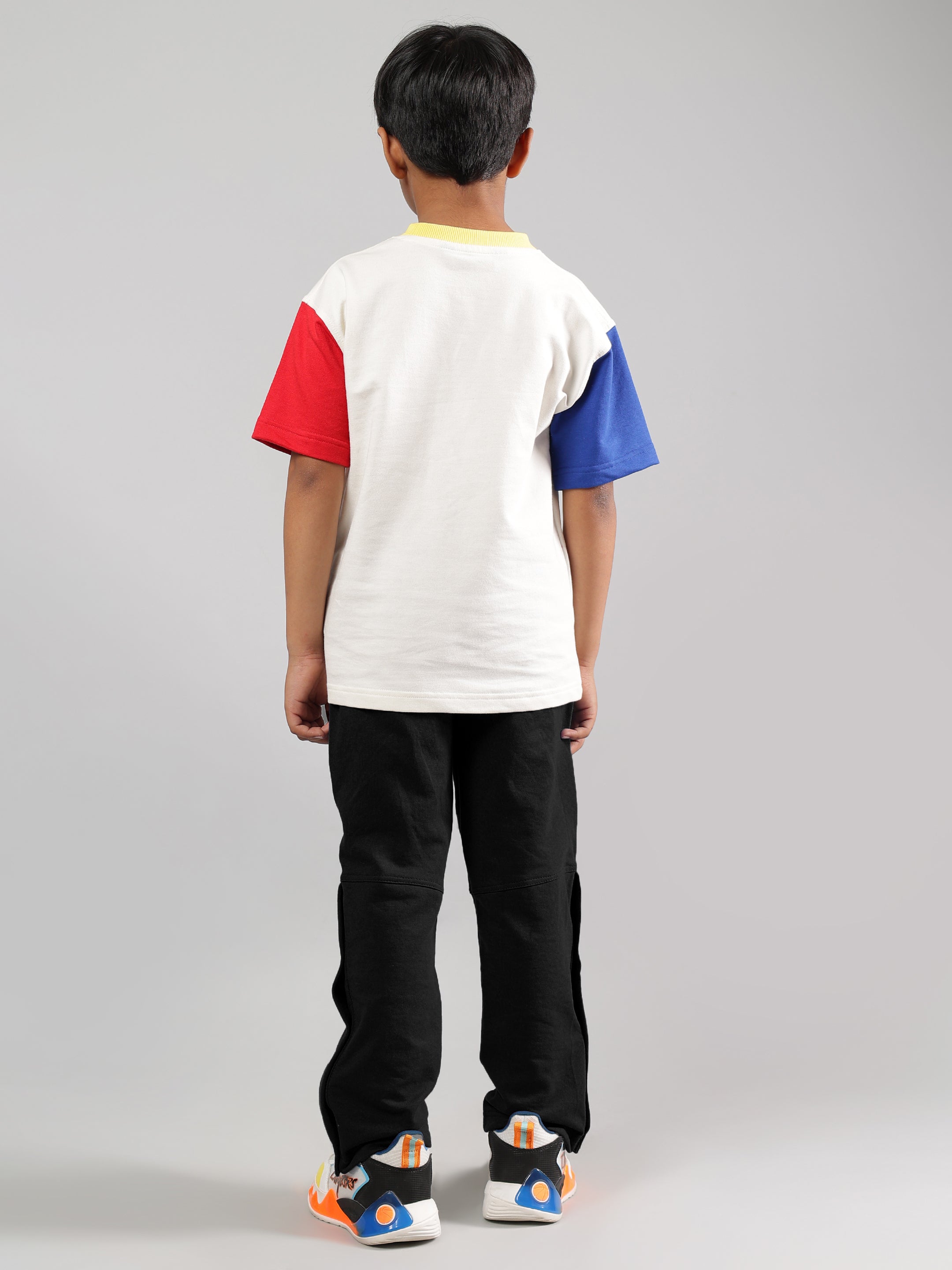 ADONIS CO-ORD FOR BOYS & GIRLS (OFF WHITE-BLACK)
