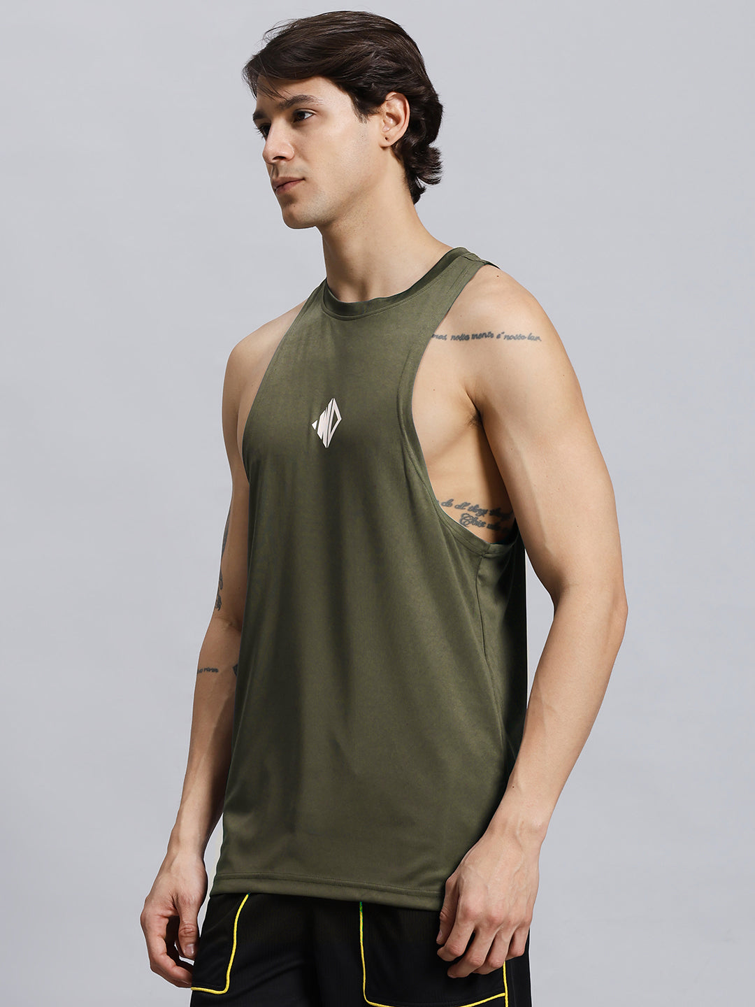 WD STRINGER GYM T-SHIRT (GREEN)