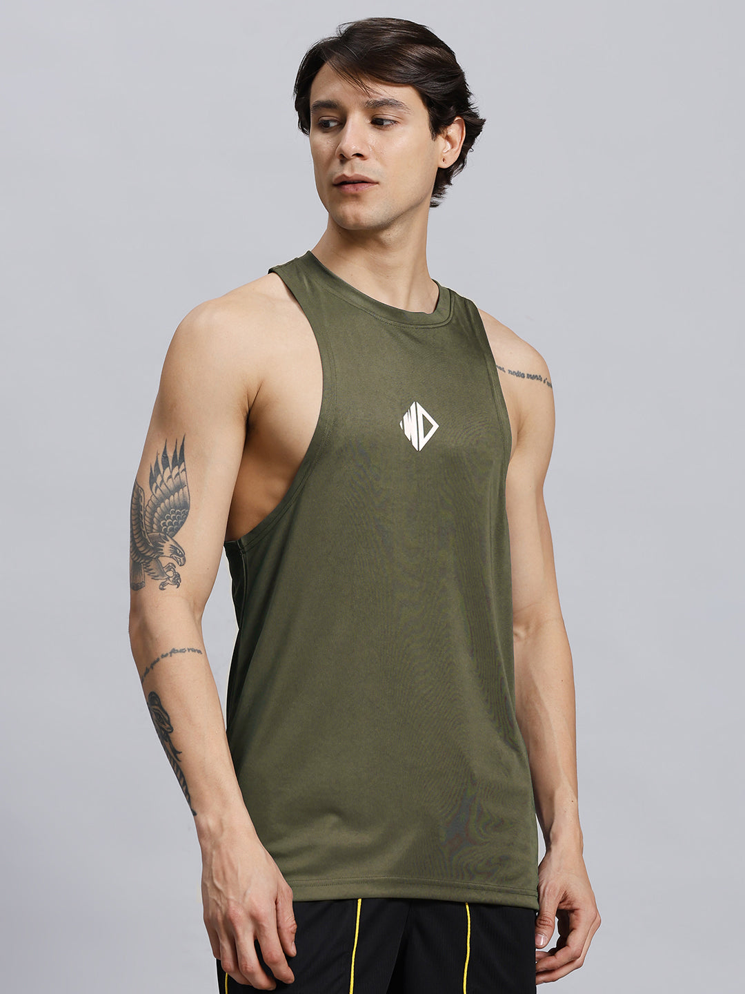 WD STRINGER GYM T-SHIRT (GREEN)