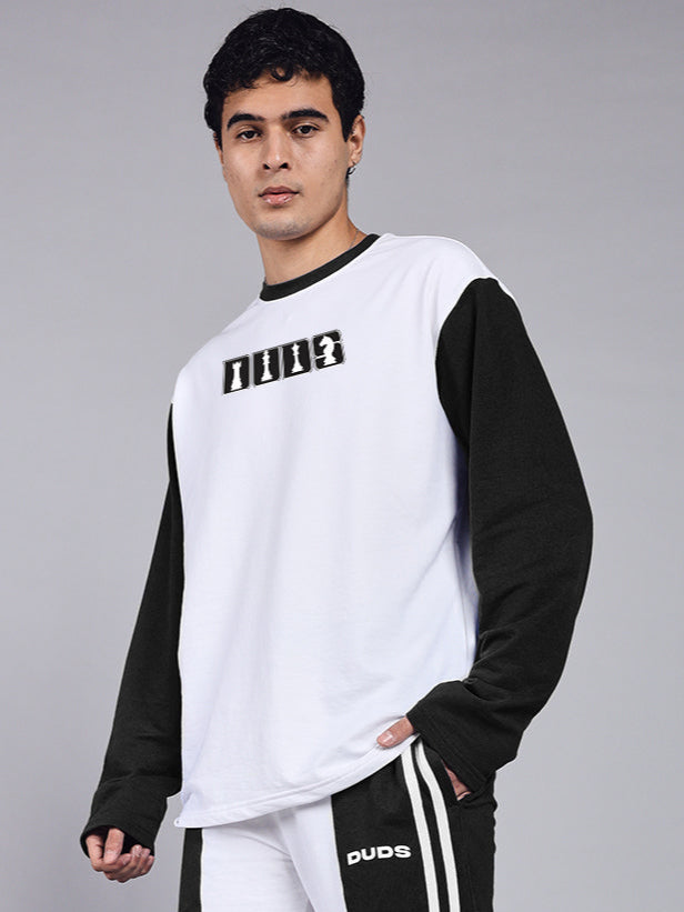 BALMY SWEATSHIRT (WHITE BLACK)