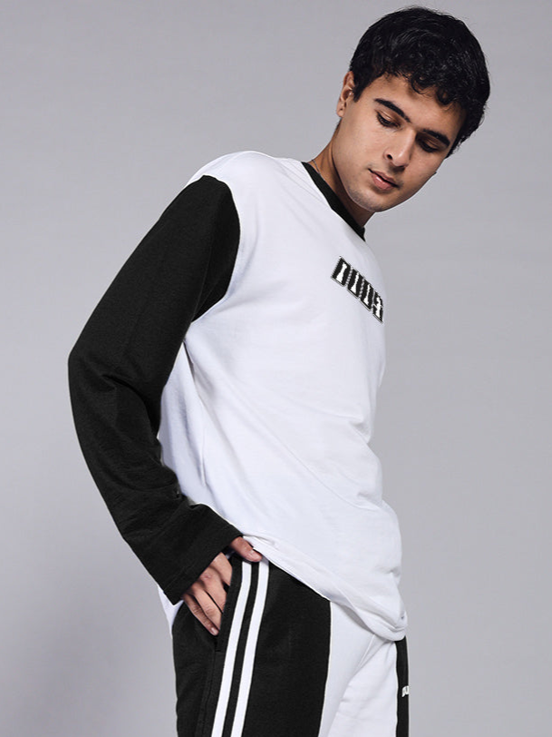 BALMY SWEATSHIRT (WHITE BLACK)
