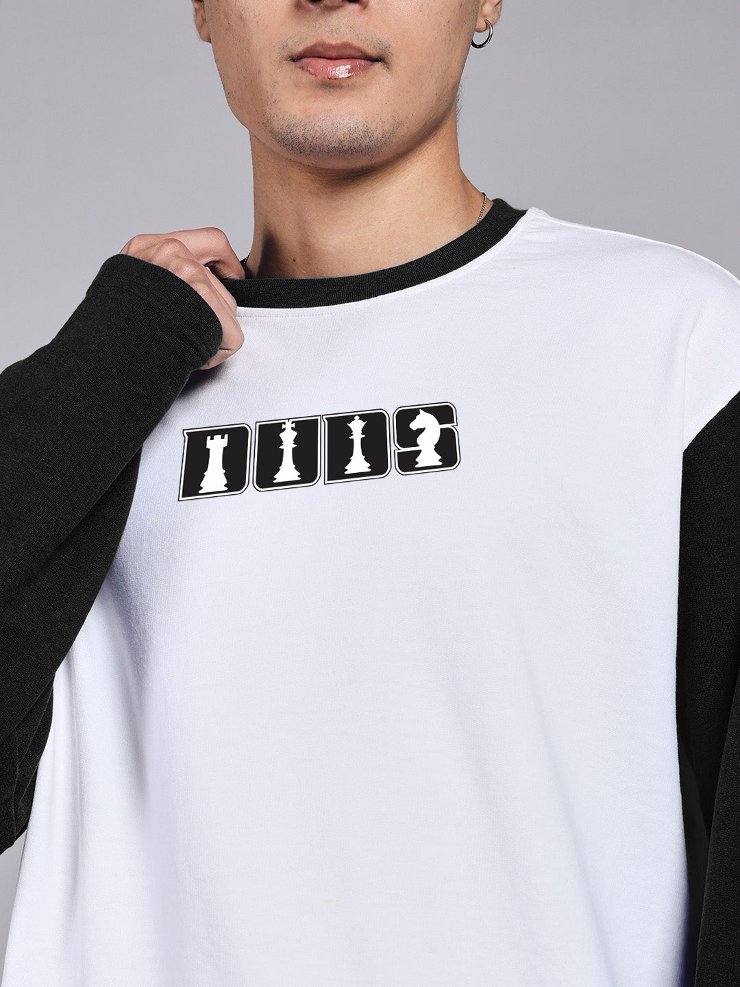 BALMY SWEATSHIRT (WHITE BLACK)