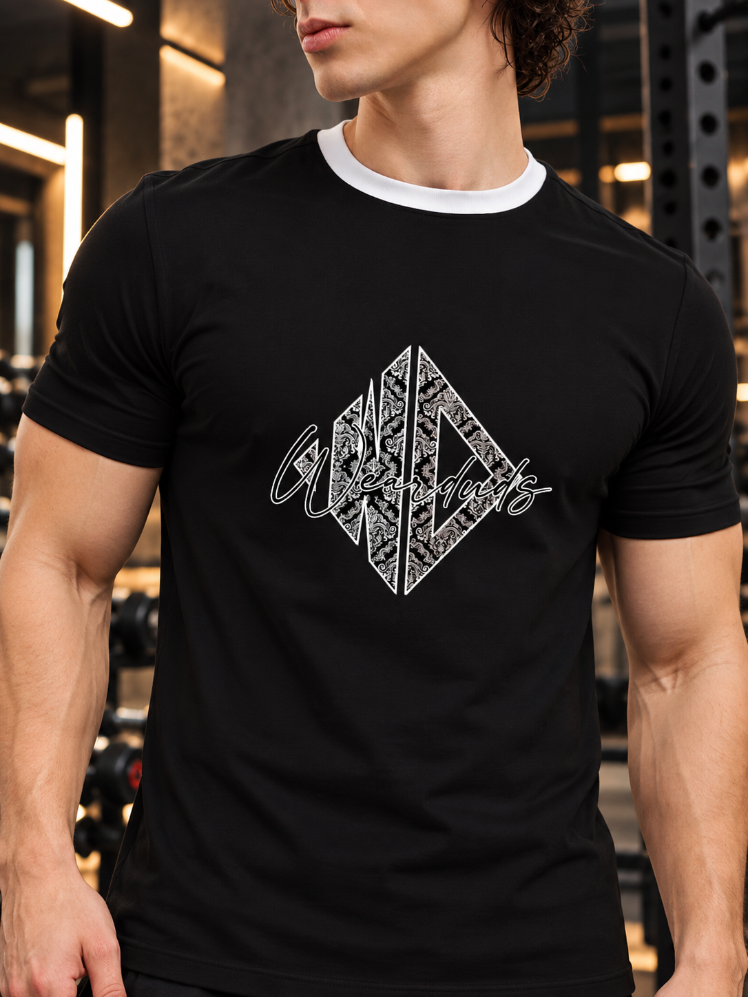 ANGULAR REGULAR FIT T-SHIRT BLACK