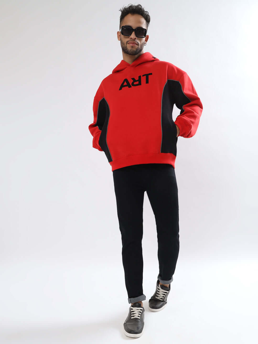 ART Reflector Hoodie (Red) - Wearduds