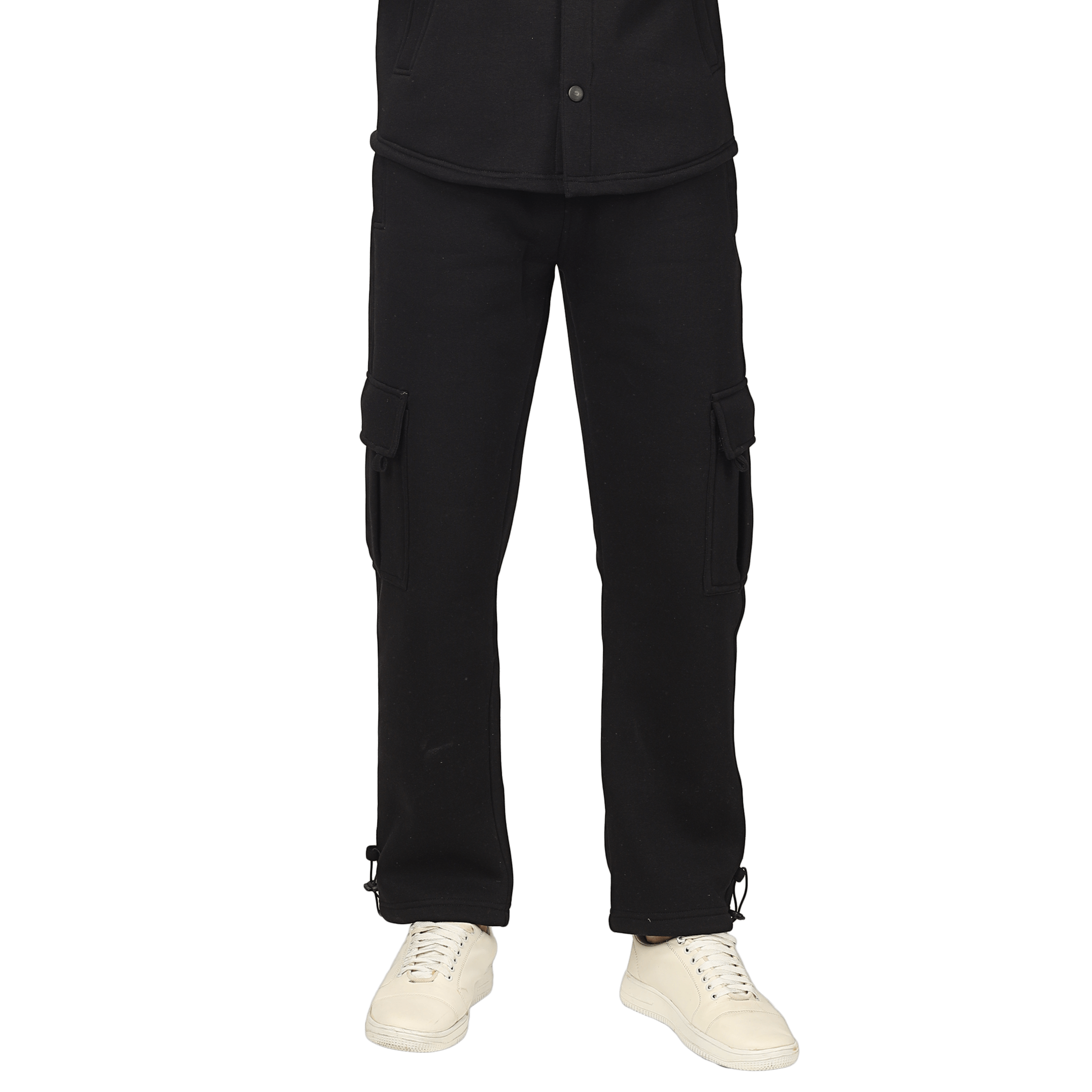Black Relaxed Fit Cargo Pant - Wearduds