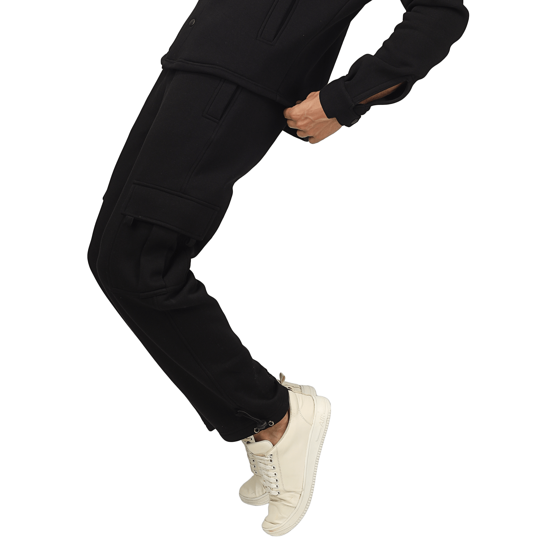 Black Relaxed Fit Cargo Pant - Wearduds