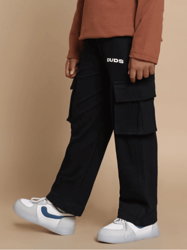 KEEP FLYING JOGGER FOR BOYS GIRLS BLACK - KIDS JOGGER