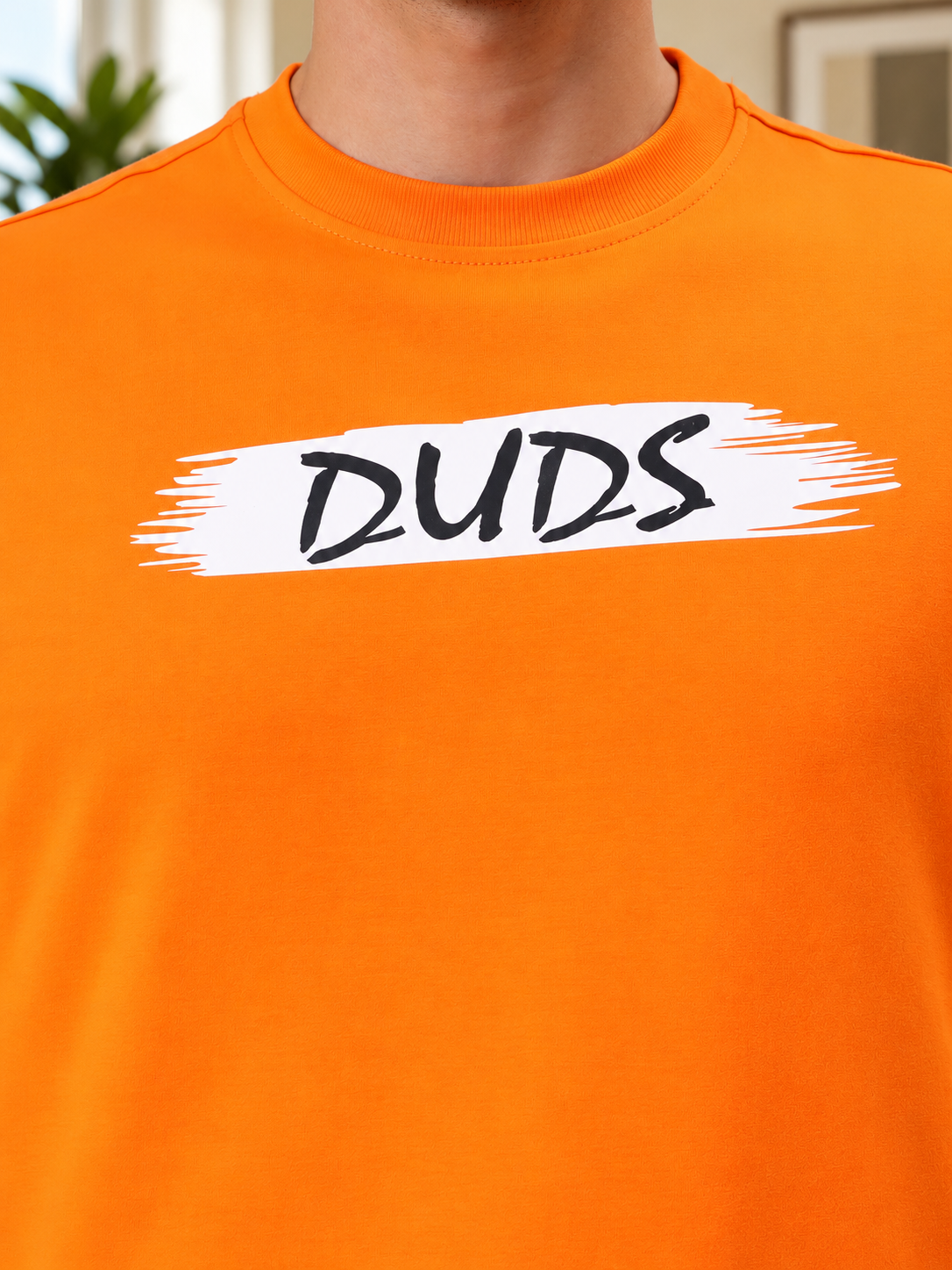 BLOOM QUOTE OVER-SIZED T-SHIRT ORANGE