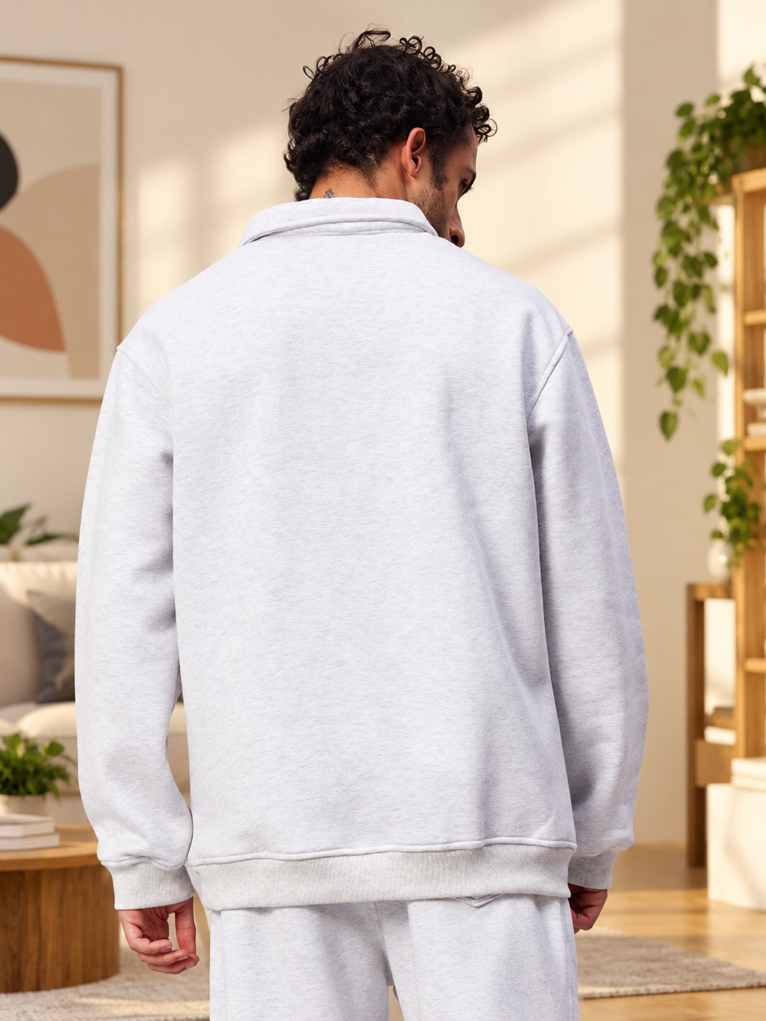 BONAFIDE SWEATSHIRT MELANGE GREY - Wearduds, view 3