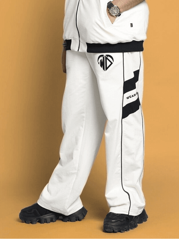 CALEDONIA JOGGERS OFF WHITE BLACK STRIPE - JOGGER