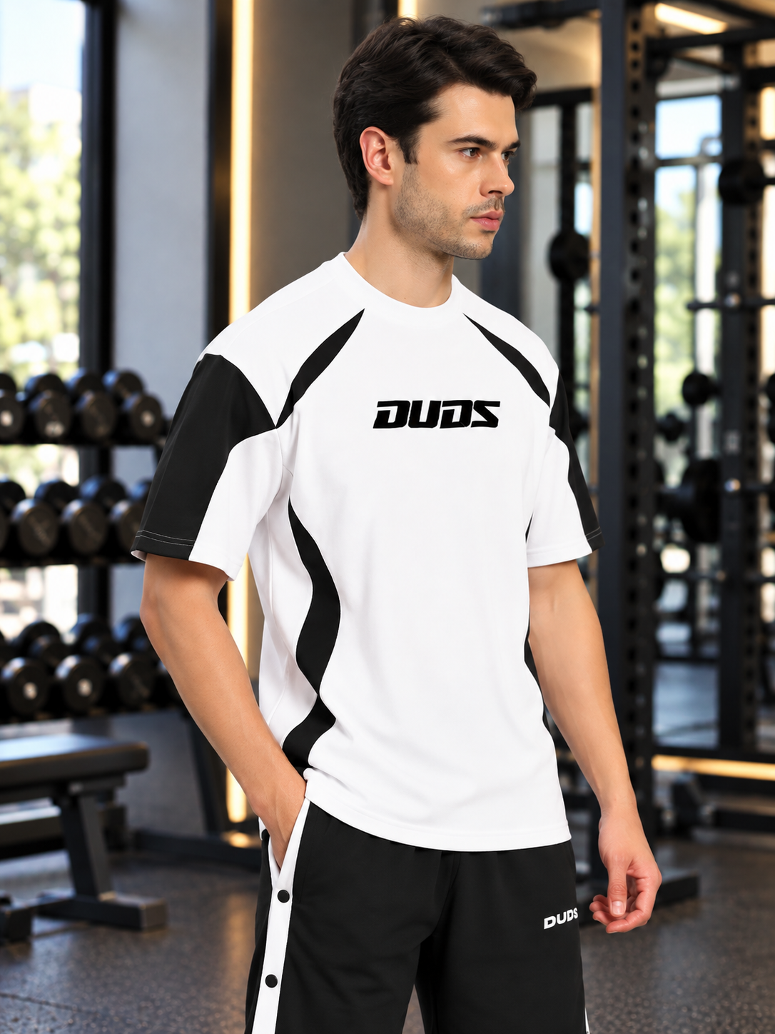 CANDOR OVER-SIZED T-SHIRT WHITE BLACK