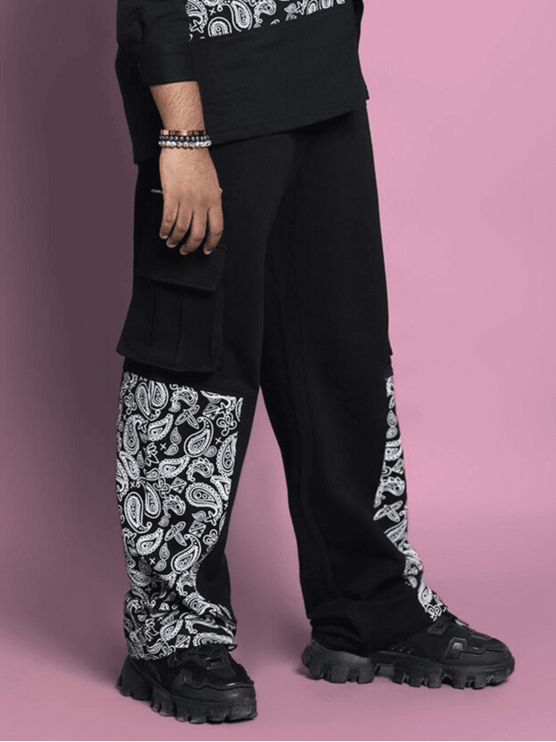 COVE JOGGERS BLACK BANDANA PRINT - JOGGER