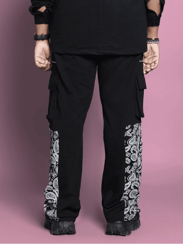 COVE JOGGERS BLACK BANDANA PRINT - JOGGER