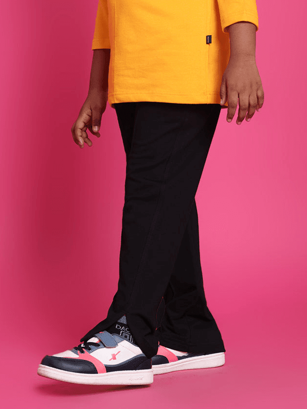 CUBE JOGGER FOR BOYS GIRLS BLACK - KIDS JOGGER