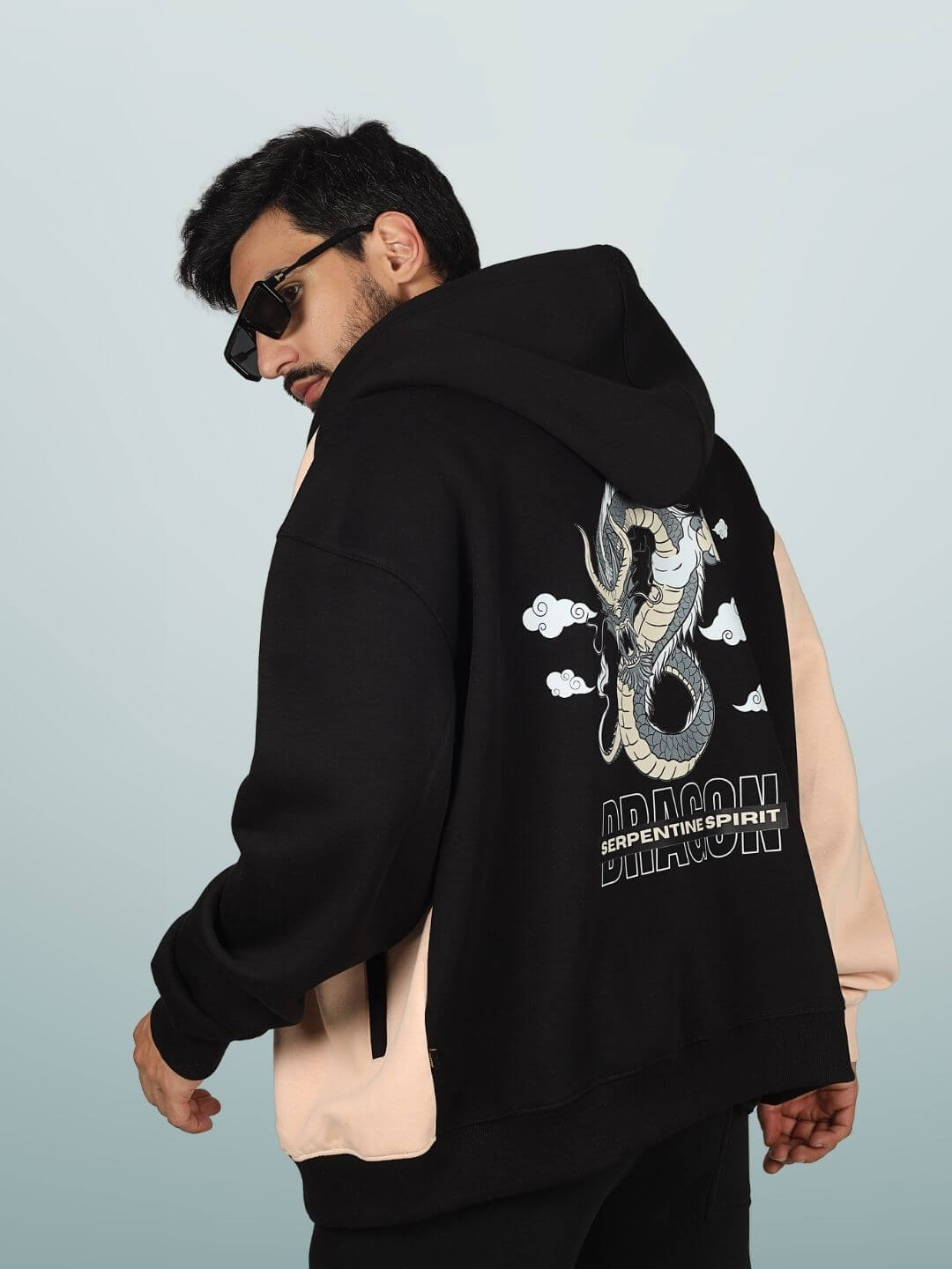 Dragon Gorbcore Colorblock Hoodie - Wearduds
