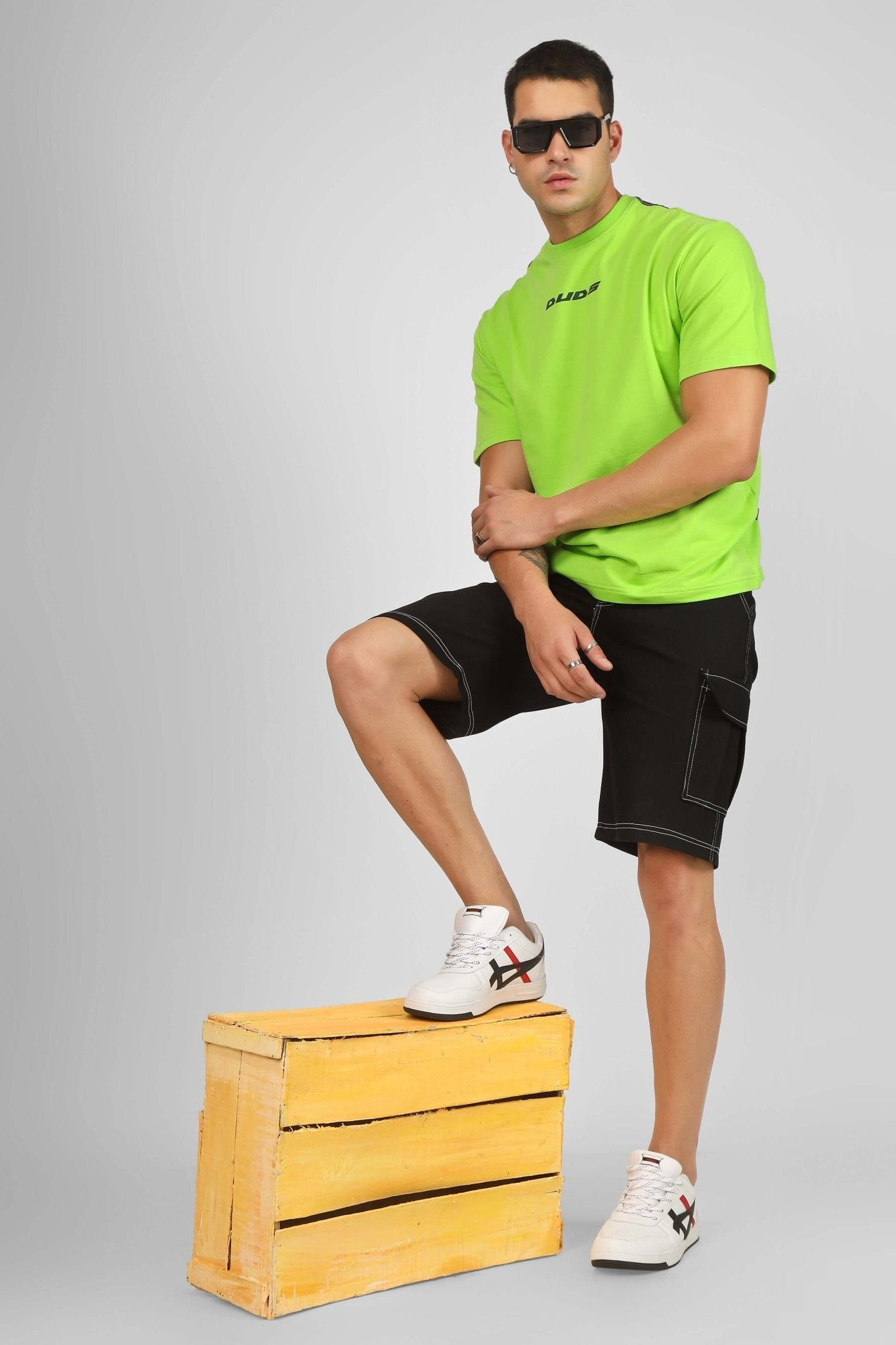DUDS DELIGHT OVER - SIZED T - SHIRT NEON GREEN - T-shirt