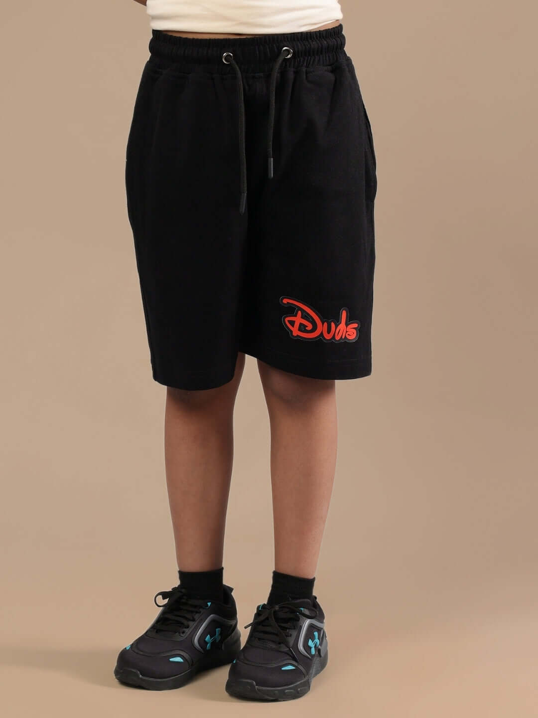 DUDS MOUSE SHORTS FOR BOYS & GIRLS BLACK, made to order, custom fit option available, experienced tailoring by DUDS.